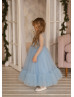 Dotted Tulle Flower Girl Dress Birthday Girl Dress